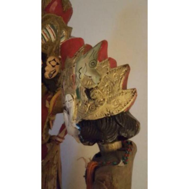 zeer oude Wajang pop 55cm hoog
