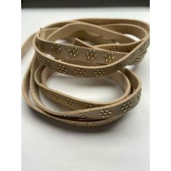 imitatie suede bandje 10 mm breed x ong. 2 mt. Nr 23247