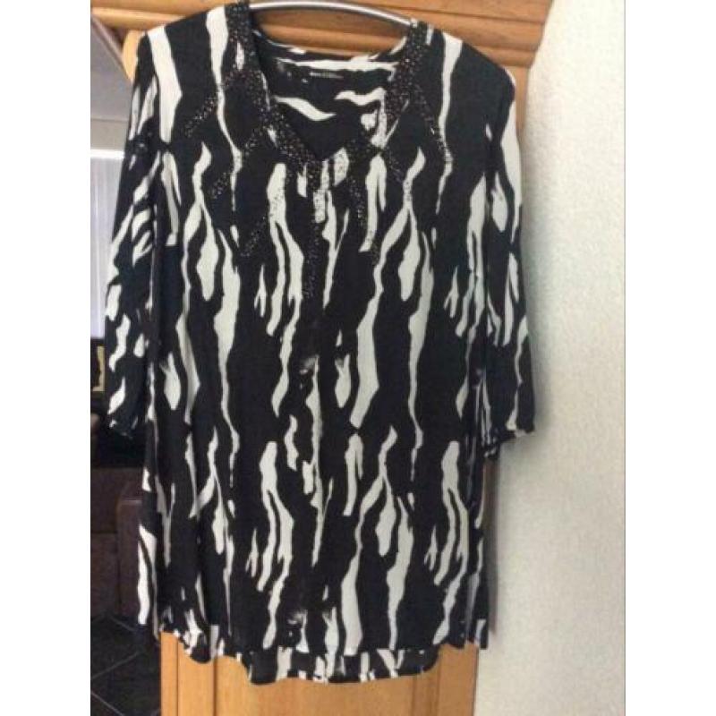 Tuniek maat L /46 v.h.m. Ciso ongedragen 100% viscose