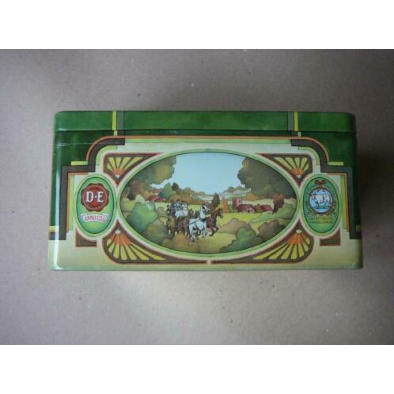 Douwe Egberts Pickwick thee blik met paardenafbeeldingen