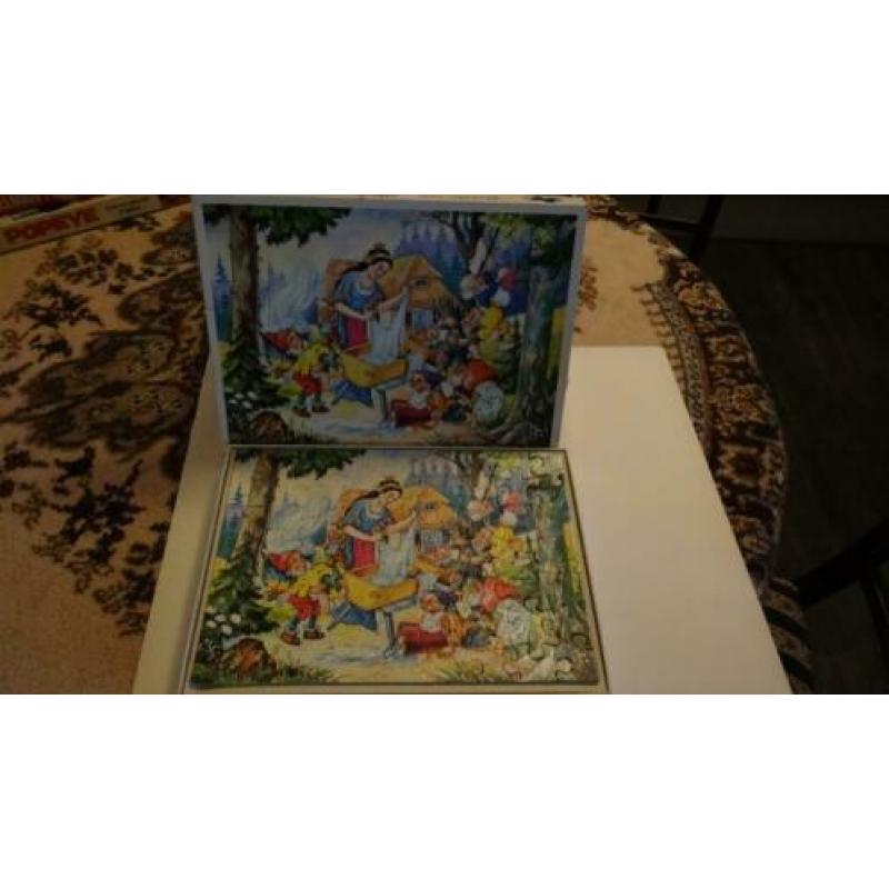 4 x Oude Sprookjes Puzzel,