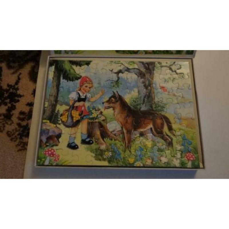 4 x Oude Sprookjes Puzzel,