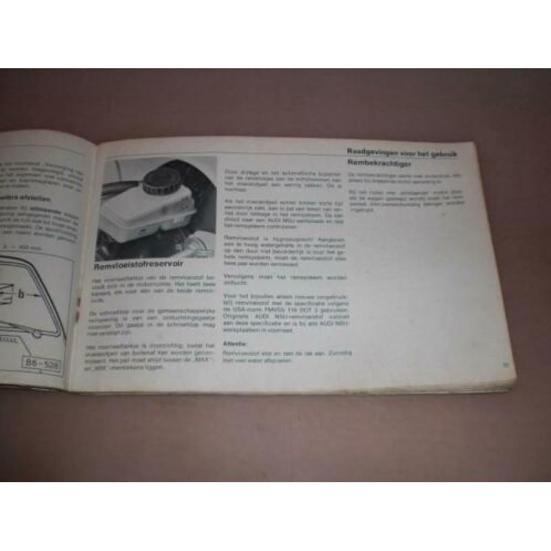 Handleiding/ instructieboekje Audi 100/ 1976