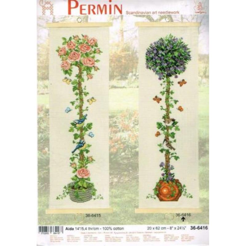 Cado PERMIN BORDUURPAKKET SCHELLEKOORD,MUSSEN+PAARSE BLOEMEN
