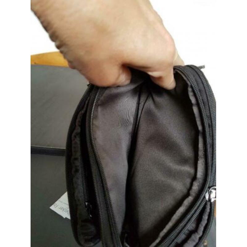 Zwart leren tas