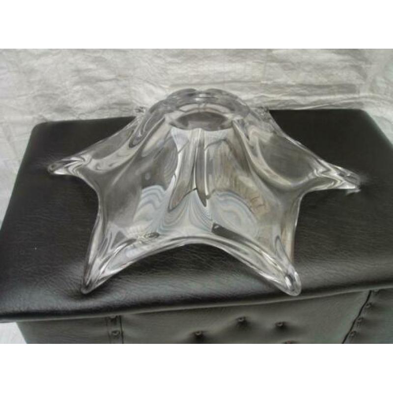 Vintage Murano Kristalglas Ster Splash Schaal