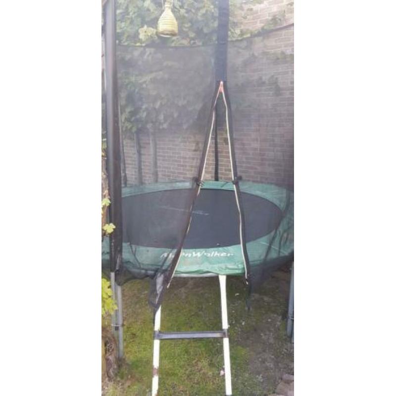 Trampoline Moonwalker 250 m met net en trap