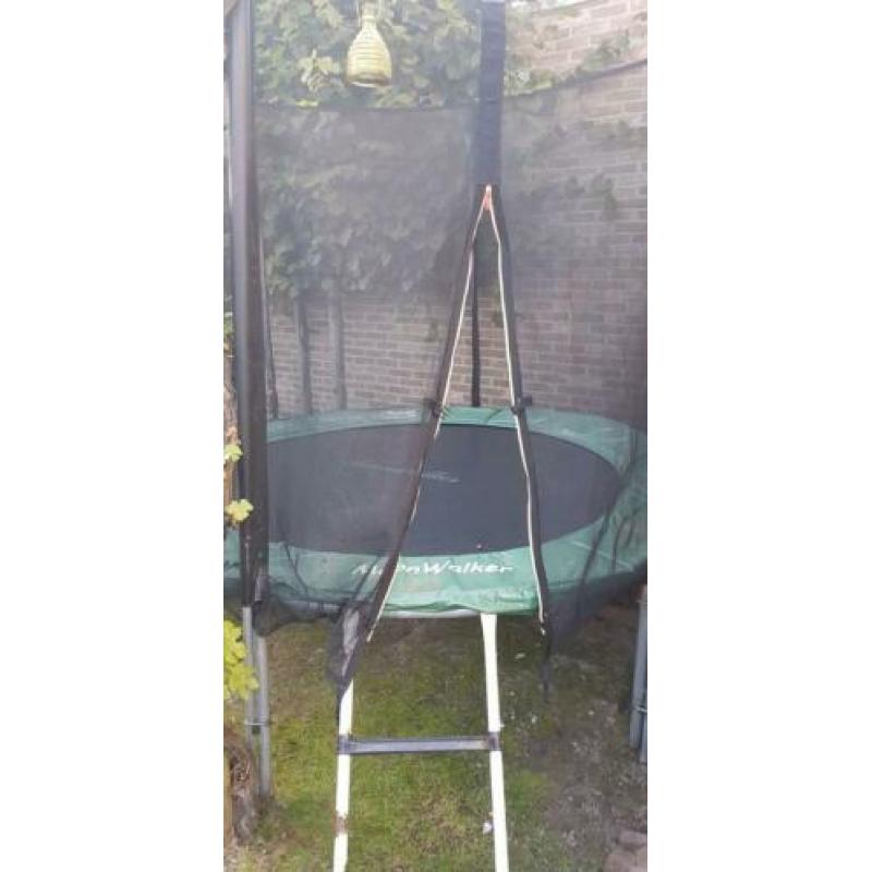 Trampoline Moonwalker 250 m met net en trap