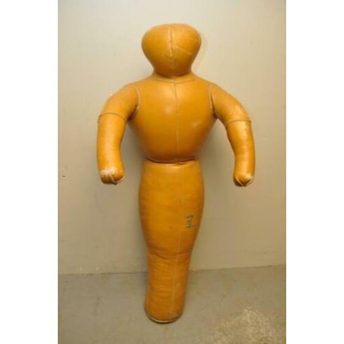 Vintage leren worstelpop judopop trainingspop vechtpop