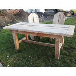 Tuintafel met 2 stoelen