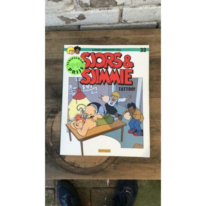 Drie Stripboeken Sjors en Sjimmie - € 1,- per stuk
