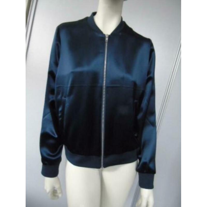 Samsoe & Samsoe blauw glans jasje / vestje L Nieuwstaat !