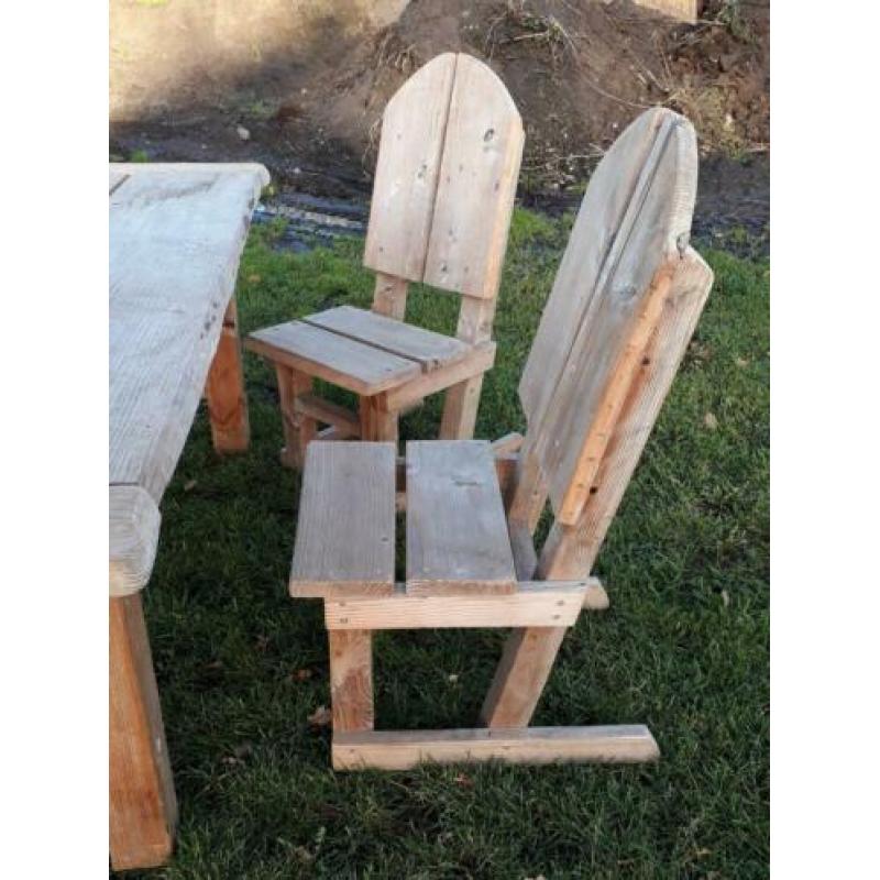 Tuintafel met 2 stoelen