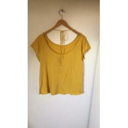 Kuyichi top shirt geel zgan maat L