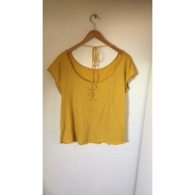 Kuyichi top shirt geel zgan maat L