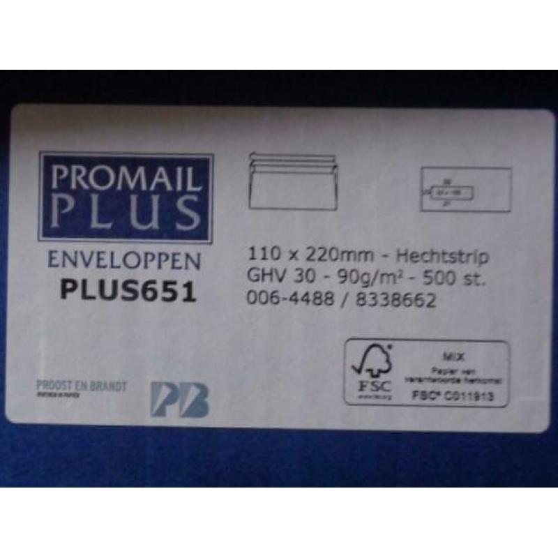 Diverse nieuwe Promail enveloppen