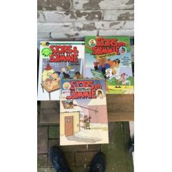 Drie Stripboeken Sjors en Sjimmie - € 1,- per stuk