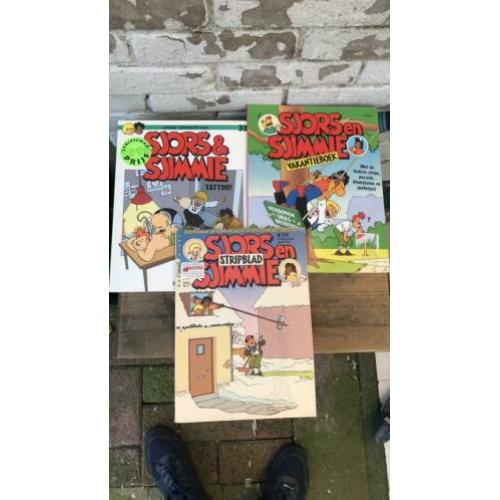 Drie Stripboeken Sjors en Sjimmie - € 1,- per stuk