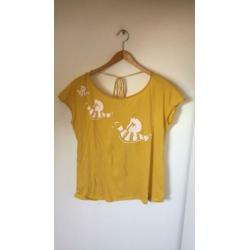 Kuyichi top shirt geel zgan maat L