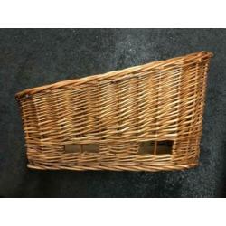 Fietsmand hondenmand rotan