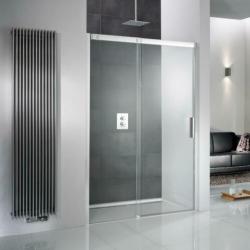 Schuifdeur nis 120 cm Grijs glas Ben Futura chroom