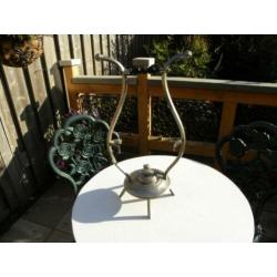 verzilverd keteltje met brander