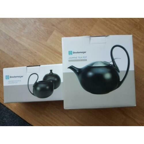 Bredemeijer Jasmine Tea Pot and Sugar & Creamer set