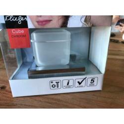 Plieger Cube bekerhouder en zeepdispenser matglas **NIEUW**