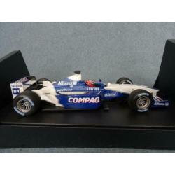 F1 BMW Williams launch car 2002 Montoya Minichamps 1:18