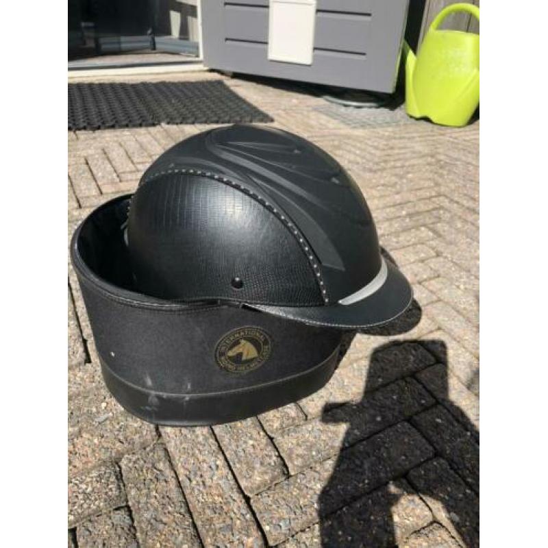 Harry horse cap viper strass steentjes croco leer mt 58t/m61