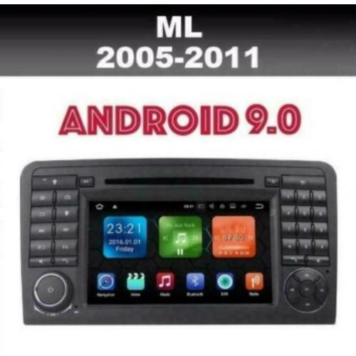 Mercedes ML radio navigatie android 9.0 wifi dab+ carplay