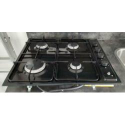 Gas kookplaat zwart Pelgrim