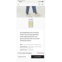 H&M Trui van wol mix met peplum
