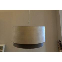 Eric Kuster stijl Hang lamp dubbele kap champagne/bruin
