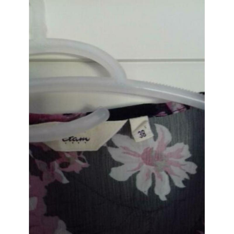 Miss Etam bloemen tuniek / blouse maat 38.