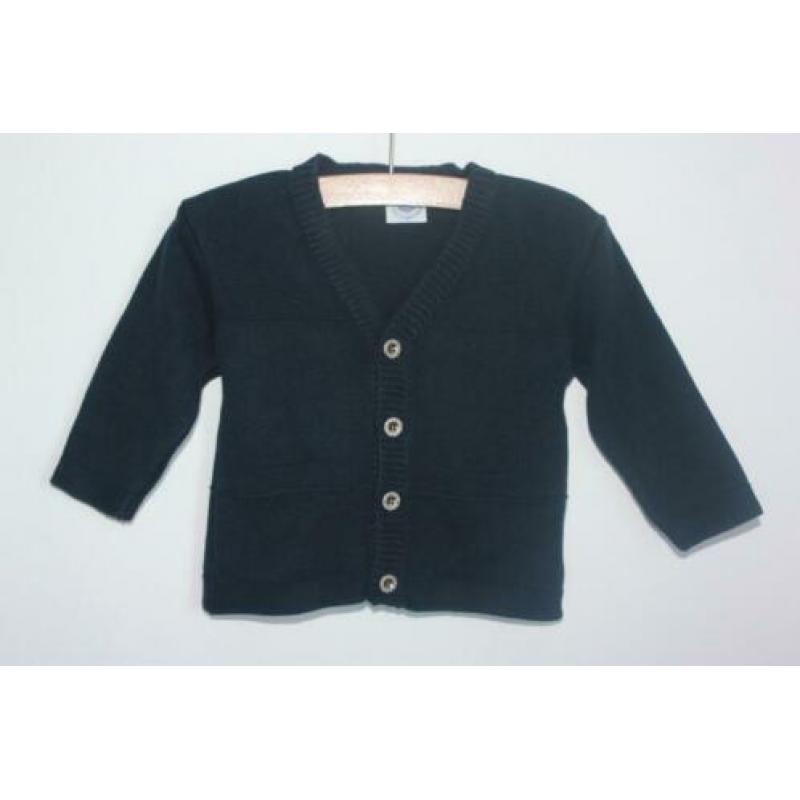 Donkerblauw vestje van Petit Bateau maat 68 (3176)