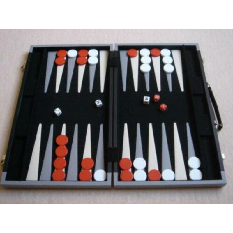 LEUK: DeLUXE Backgammon XL Koffer (45,5 x 26,5/53 cm)