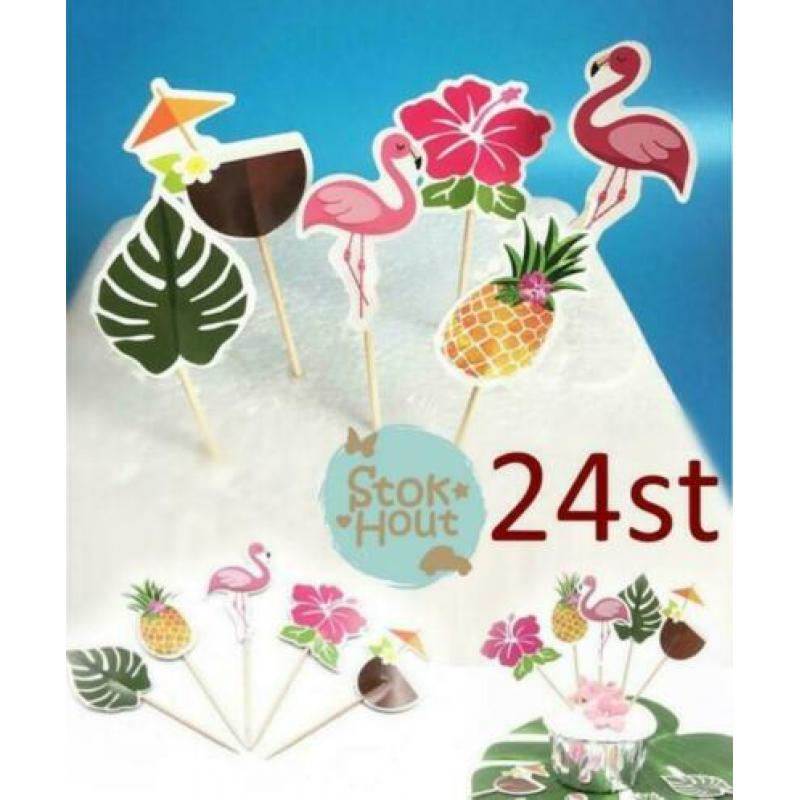 Leuke cupcake decoratie 'Beachparty' - 24st | Stokhout 64