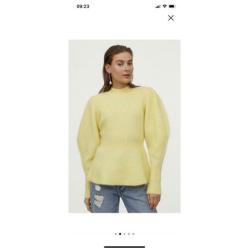 H&M Trui van wol mix met peplum