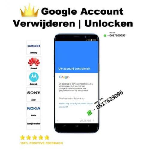 Samsung account - Google Account verwijderen