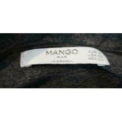Mango Man grijs polo shirt maat S