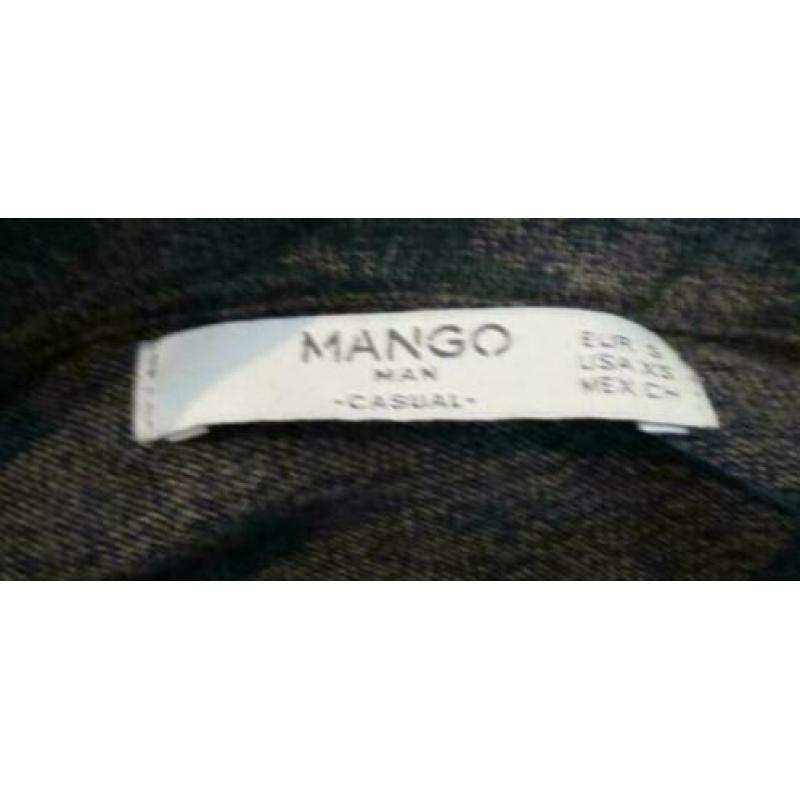 Mango Man grijs polo shirt maat S