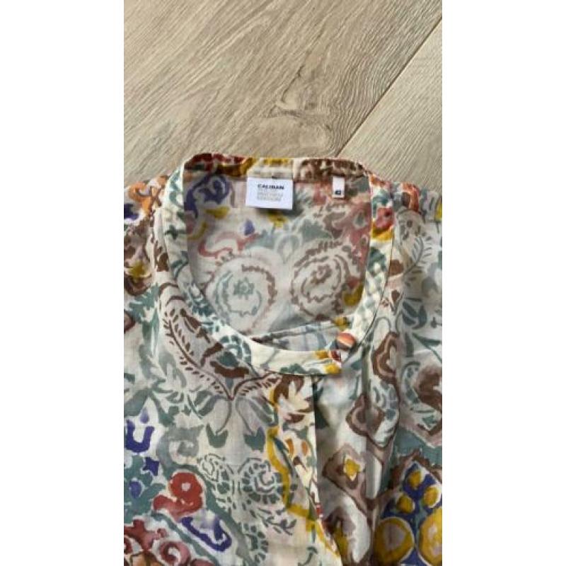 Caliban blouse van Pauw korte mouw maat 42 =S