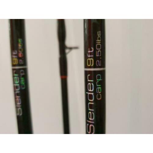 2x Faith Slender 9ft karper hengels.