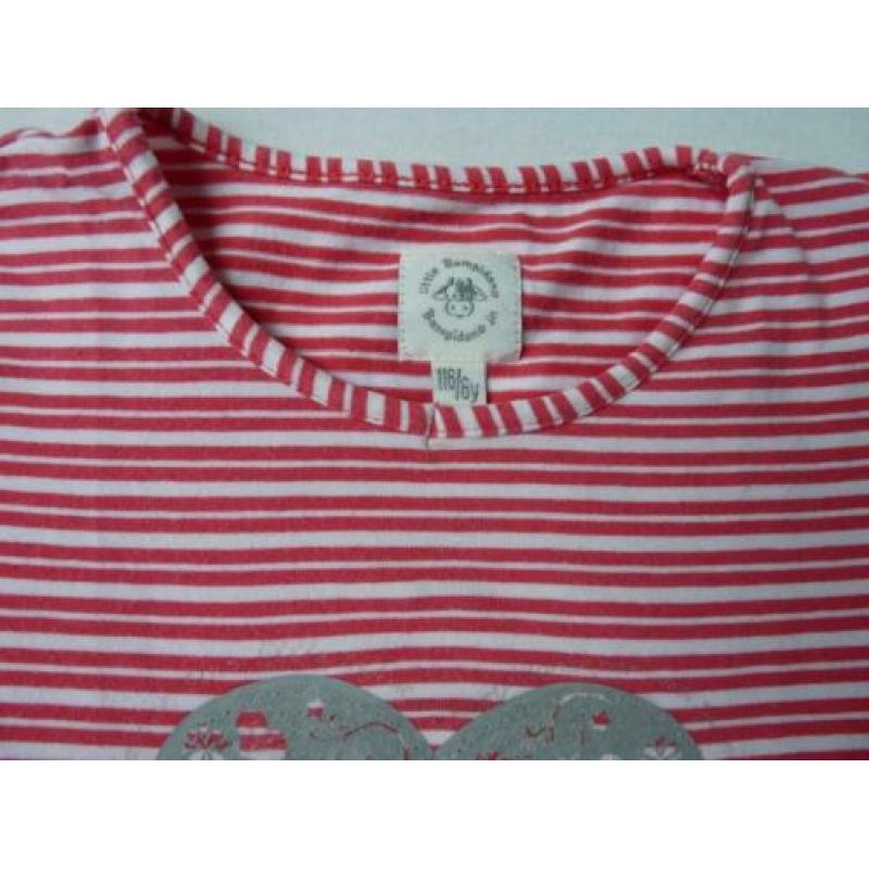 Super mooi t shirt van Little Bampidano, maat 116