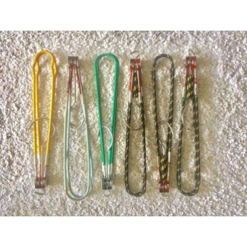 Set van zes vintage reishangers kledinghangers met etui