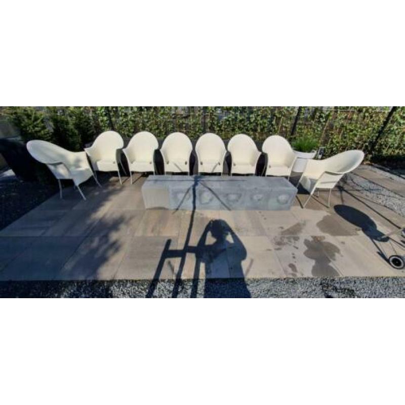 Te koop, 8 Lord yo stoelen wit van Philippe starck