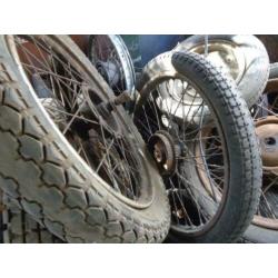 partij oldtimer wielen jaren 20 -70