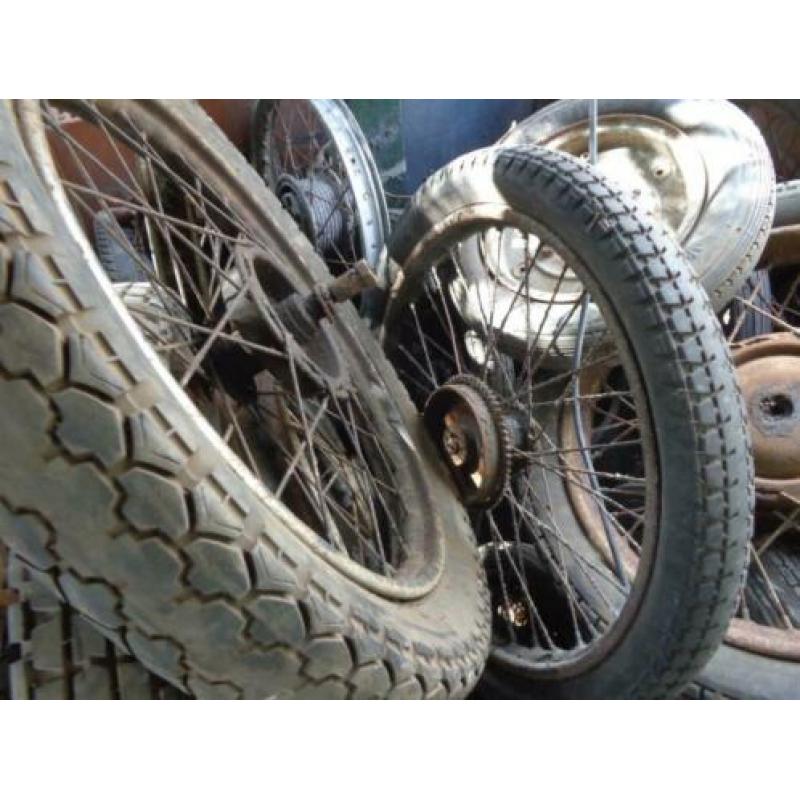 partij oldtimer wielen jaren 20 -70