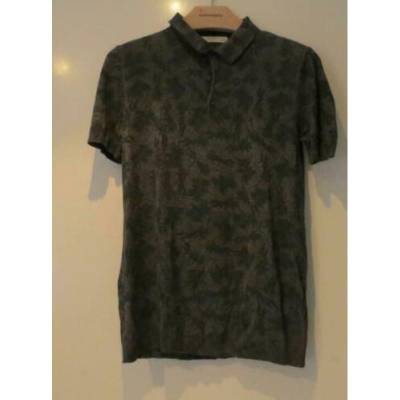 Mango Man grijs polo shirt maat S